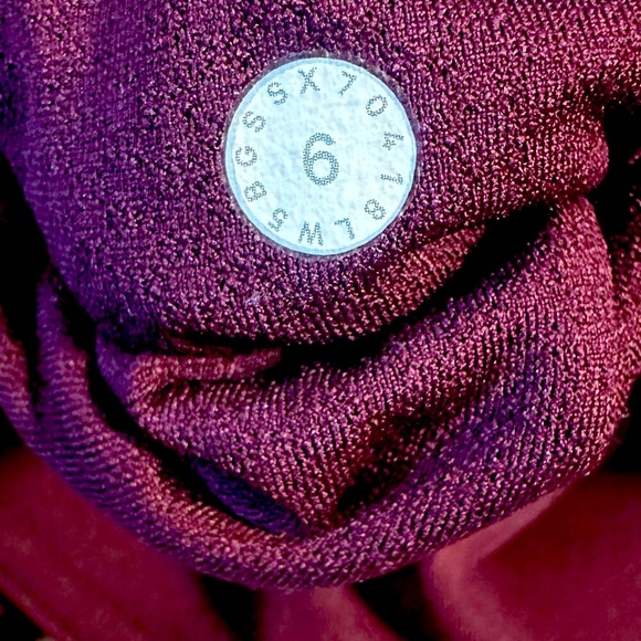 EUC s6•Burgandy Lululemon Wunder Under High-Rise Tight | Lace & Velour accents - Picture 12 of 17